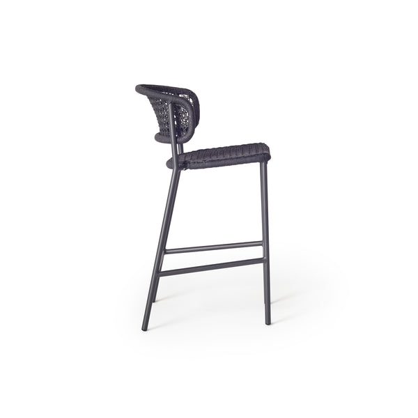 Mariposa Bar Chair with Charcoal Rope