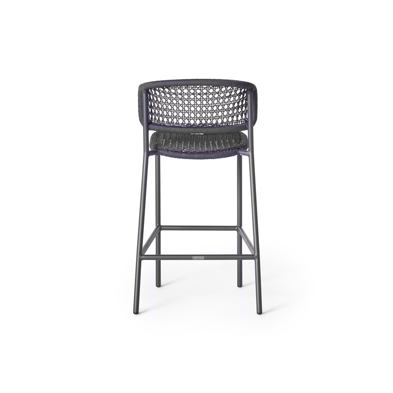 Mariposa Bar Chair with Charcoal Rope