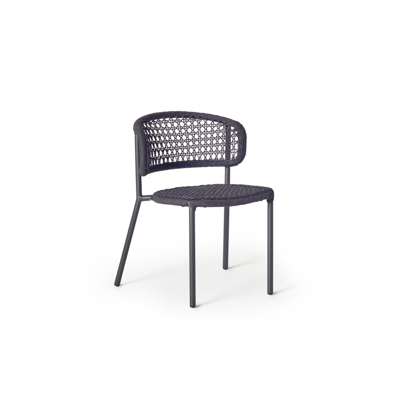 Mariposa Dining Chair with Charcoal Rope