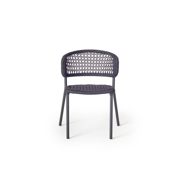 Mariposa Dining Chair with Charcoal Rope