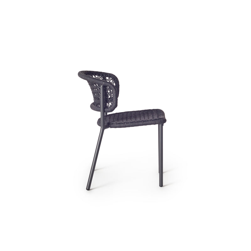 Mariposa Dining Chair with Charcoal Rope