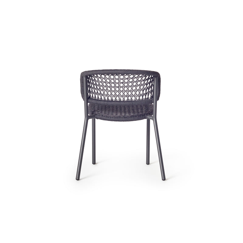 Mariposa Dining Chair with Charcoal Rope