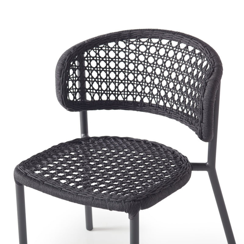 Mariposa Dining Chair with Charcoal Rope