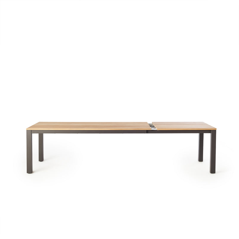 Merced 83"-122" Extension Dining Table in Charcoal