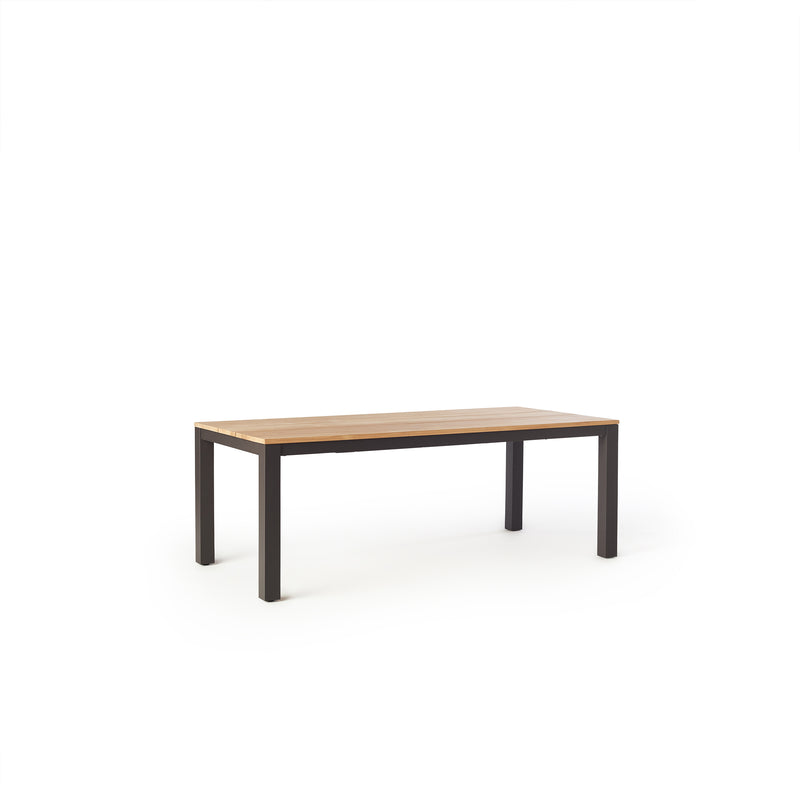 Merced 83"-122" Extension Dining Table in Charcoal