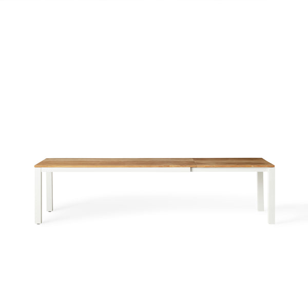 Merced 83"-122" Extension Dining Table in White