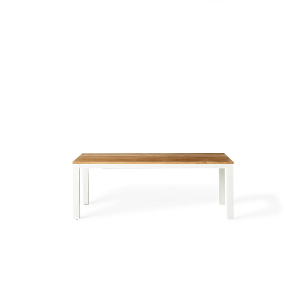 Merced 83"-122" Extension Dining Table in White