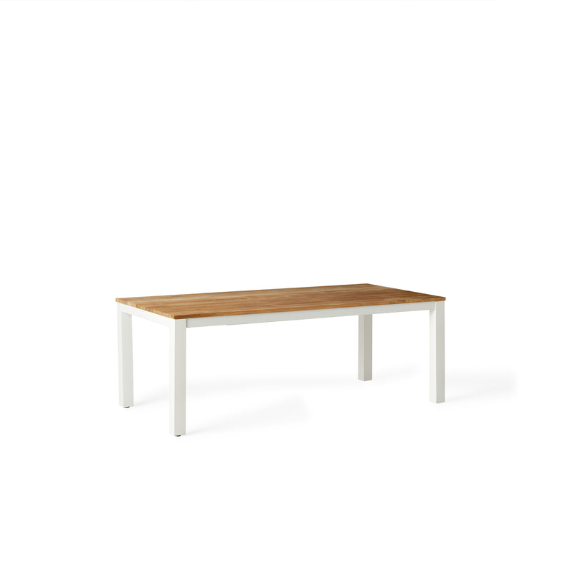 Merced 83"-122" Extension Dining Table in White