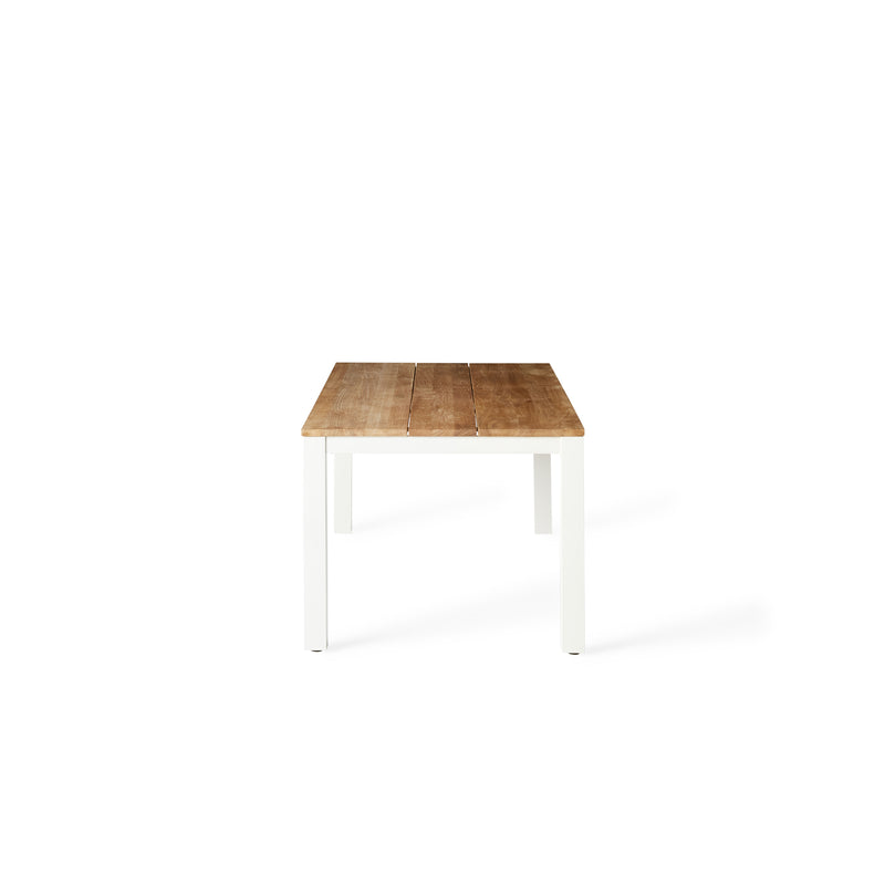 Merced 83"-122" Extension Dining Table in White