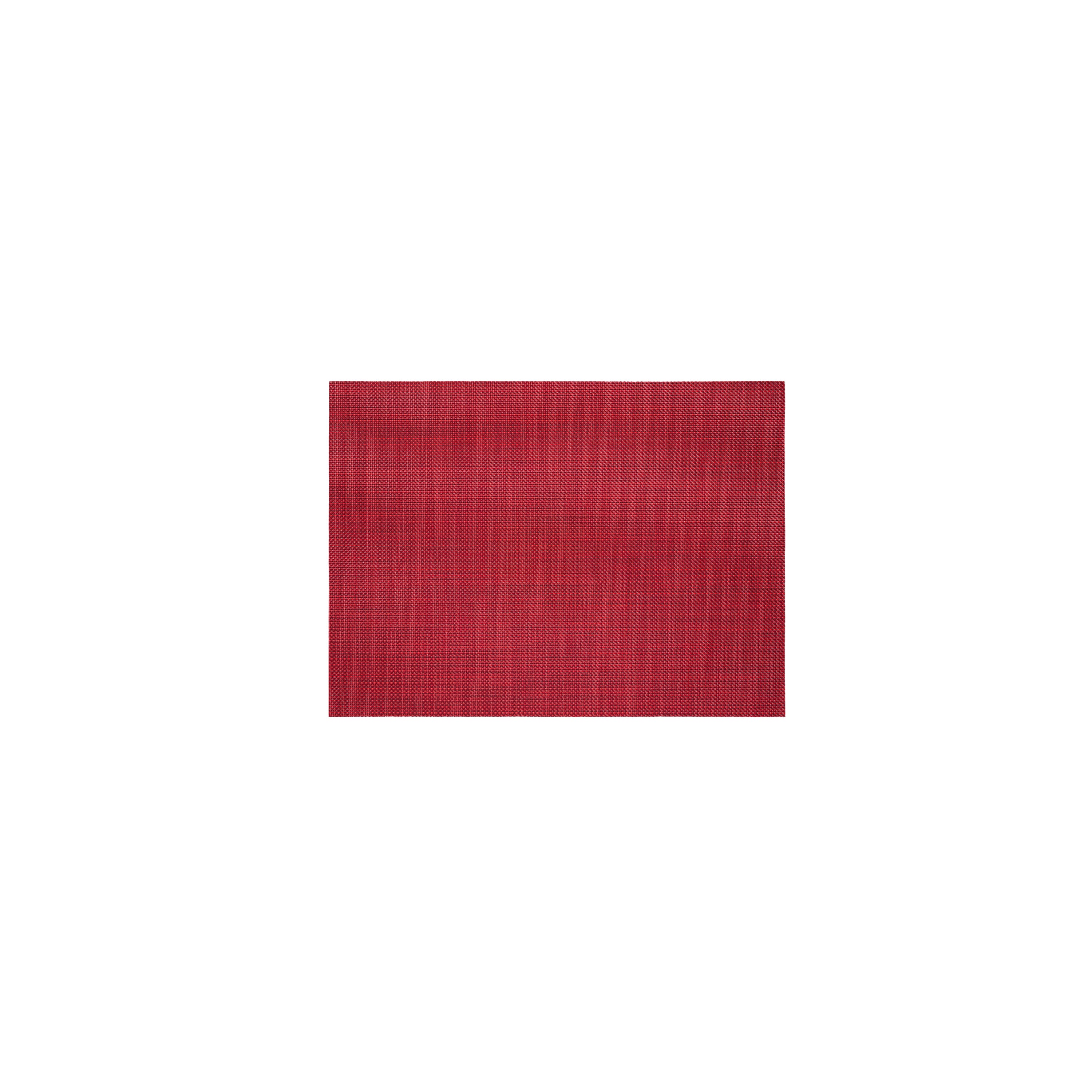 Mini Basketweave Rectangular Placemat in Scarlet