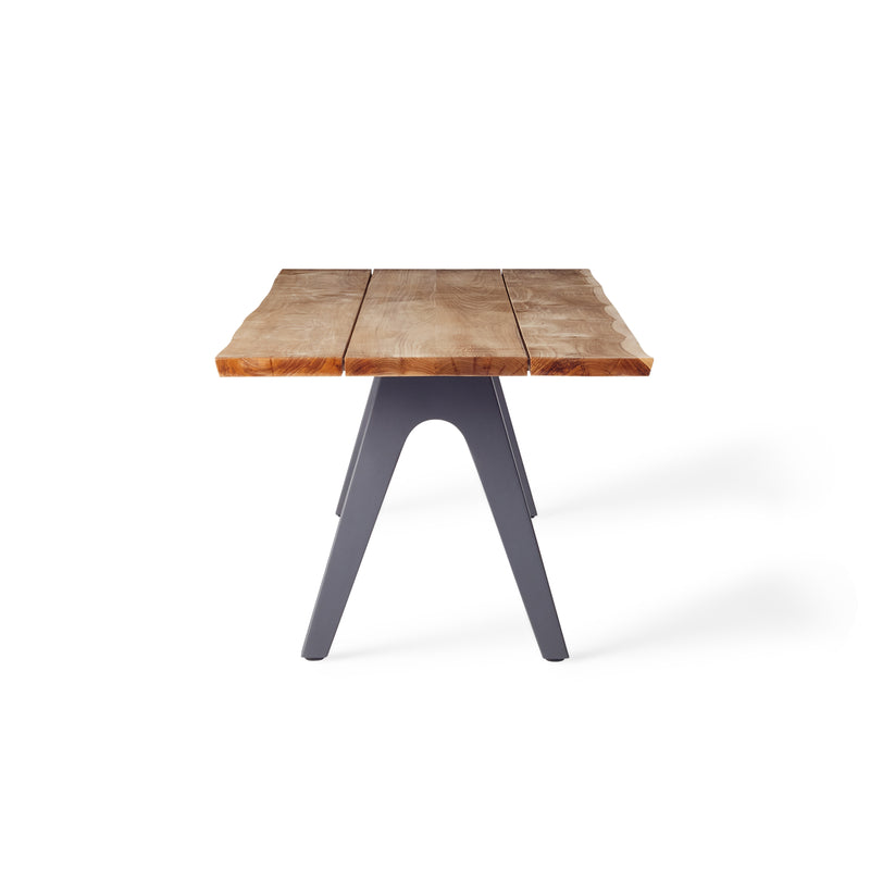 Montara 110" Live Edge Teak Dining Table