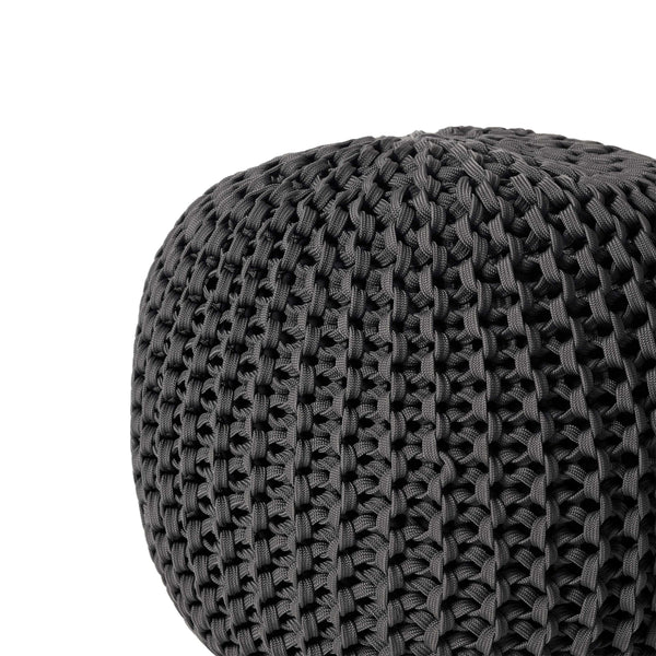 Nest Small Charcoal Pouf