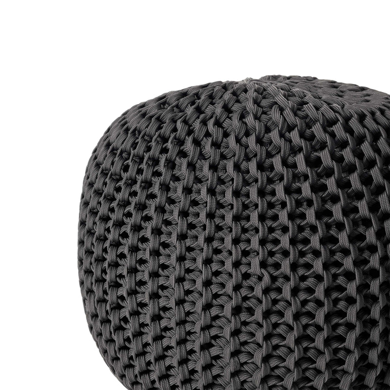 Nest Small Charcoal Pouf