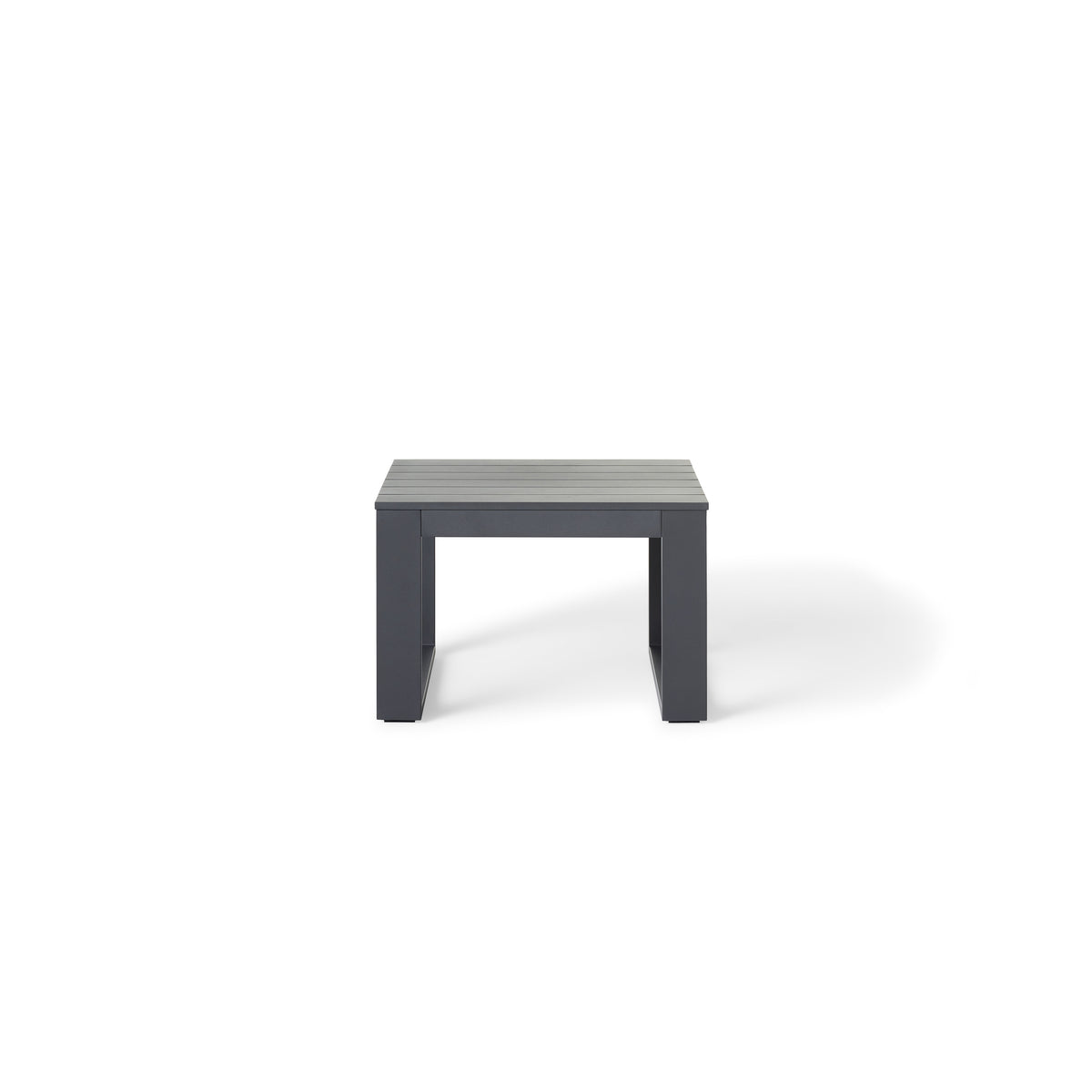Nicasio Side Table in Charcoal Aluminum | Terra Outdoor Living