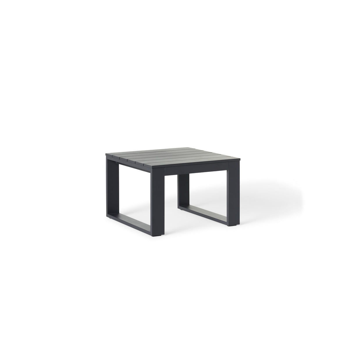 Nicasio Side Table in Charcoal Aluminum | Terra Outdoor Living
