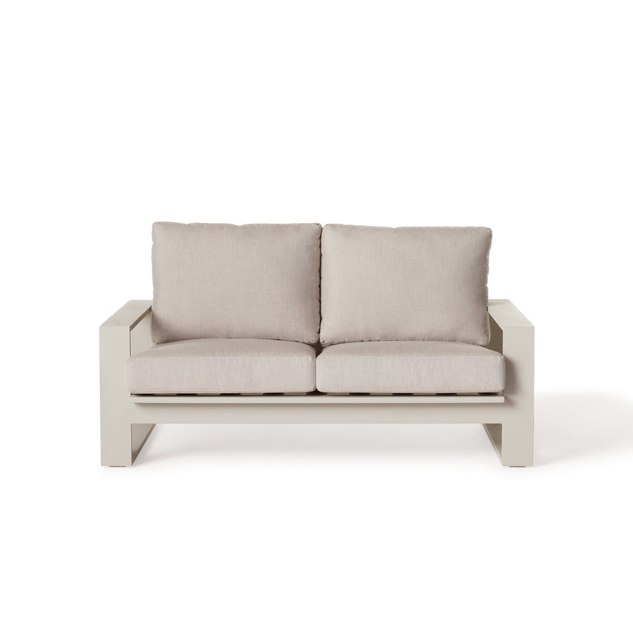 Nicasio Loveseat in Dune Aluminum
