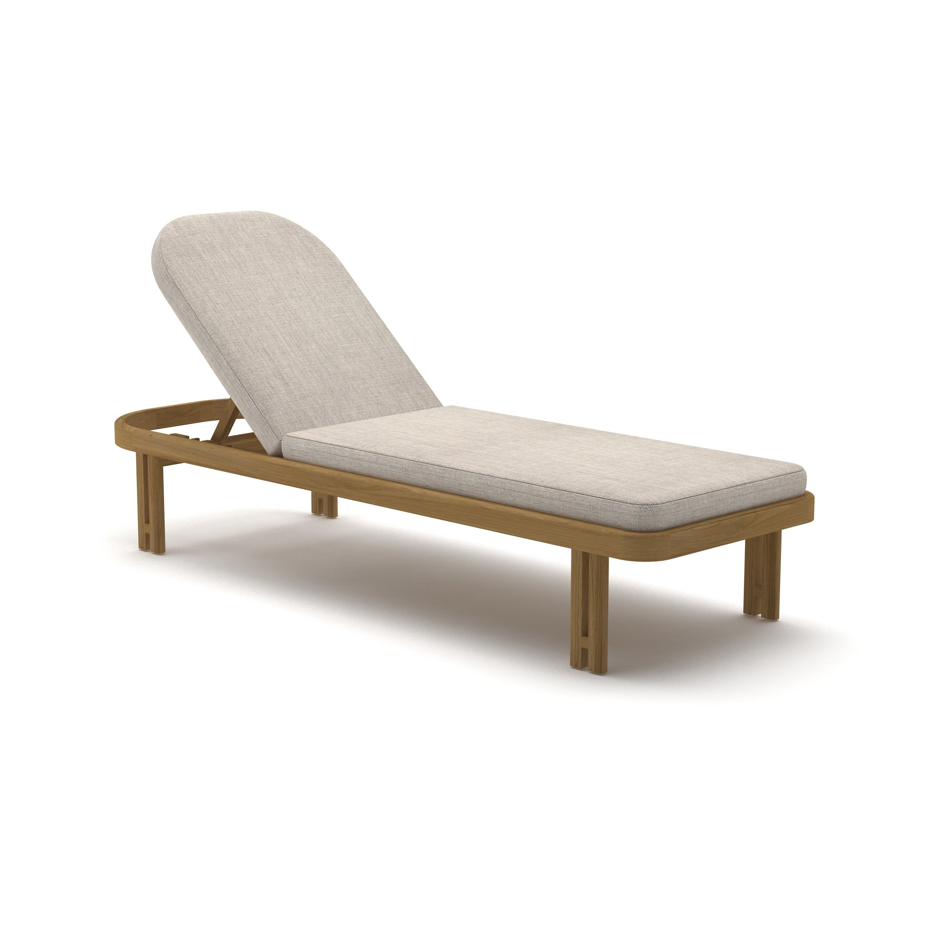 Ojai Chaise Lounge in Teak