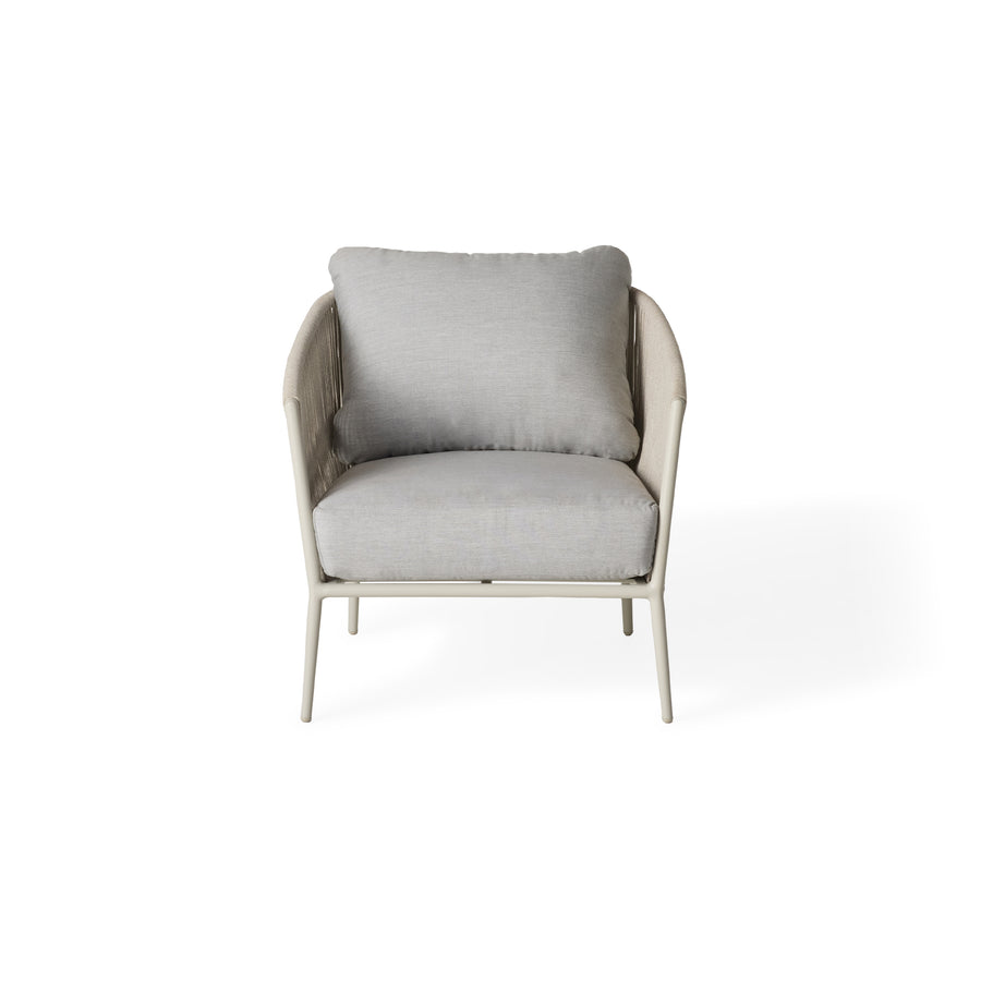 Olema Lounge Chair in Dune Aluminum