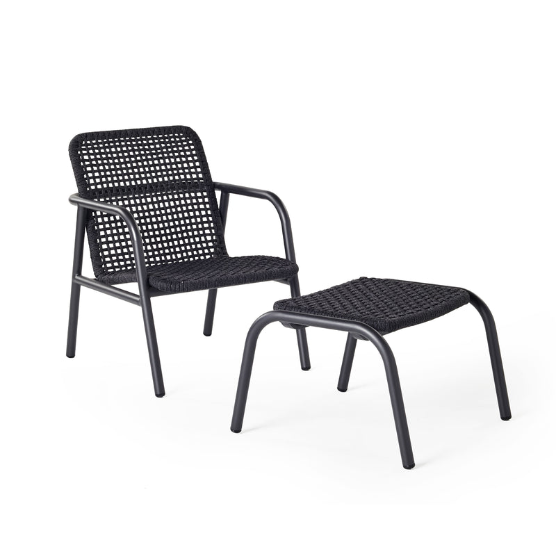 Presidio Lounge Chair in Charcoal