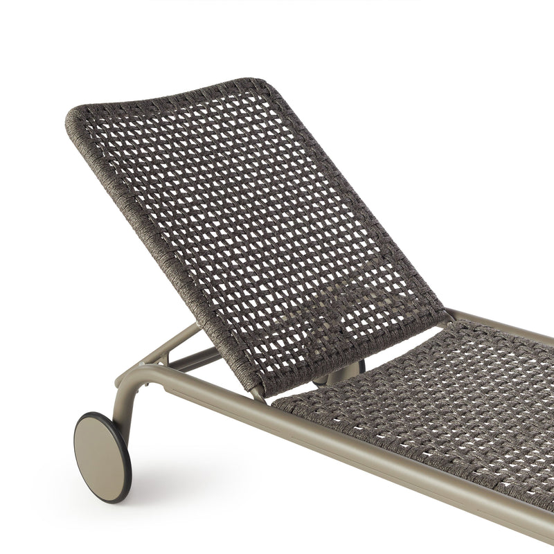 Presidio Chaise Lounge in Quartz Grey