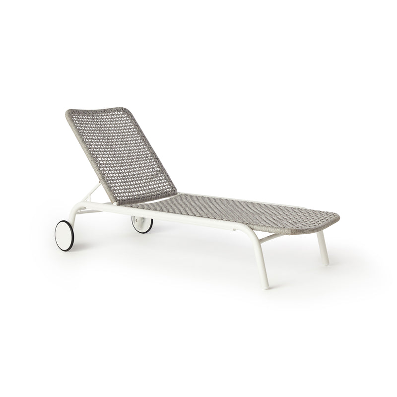 Presidio Chaise Lounge in White