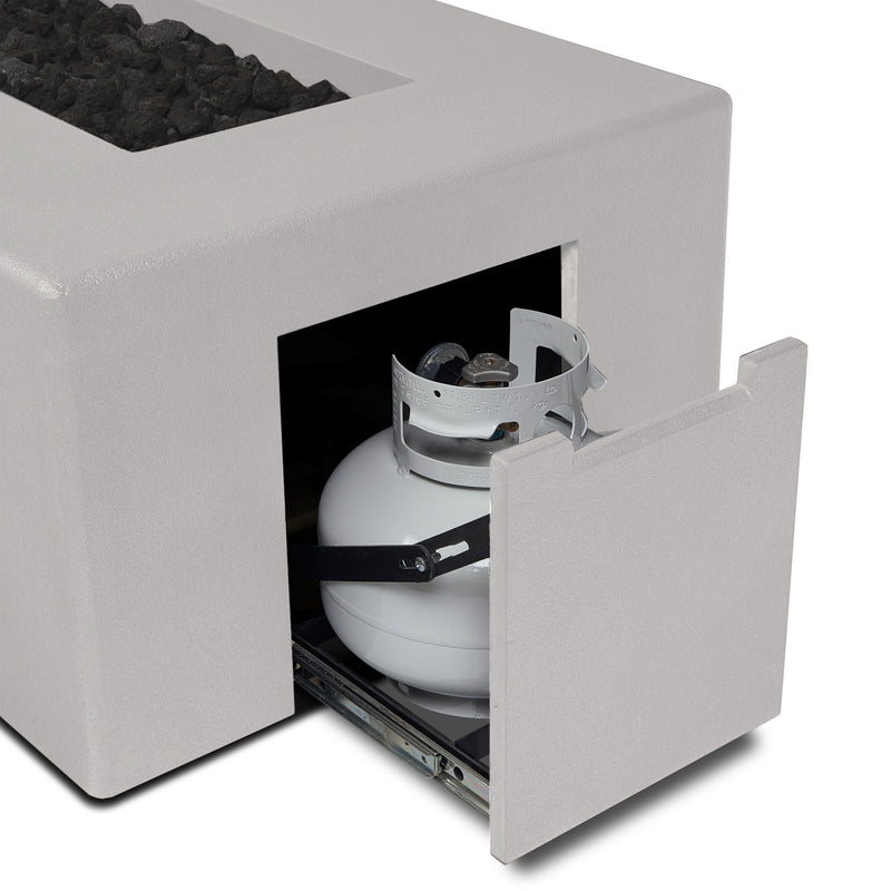 Tahoe Rectangular Fire Table (Natural Gas) - Flint