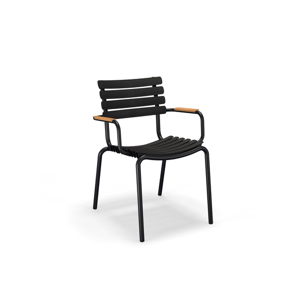ReClips Dining Arm Chair - Black / Bamboo