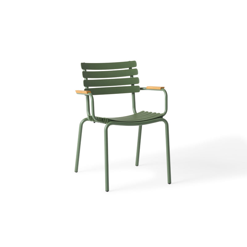 ReClips Dining Arm Chair - Olive / Bamboo