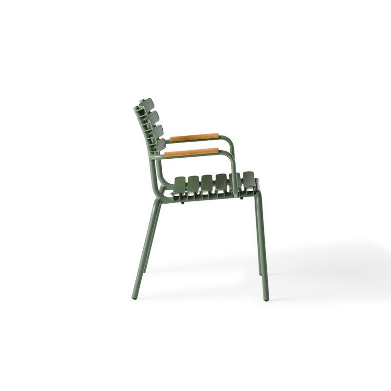 ReClips Dining Arm Chair - Olive / Bamboo