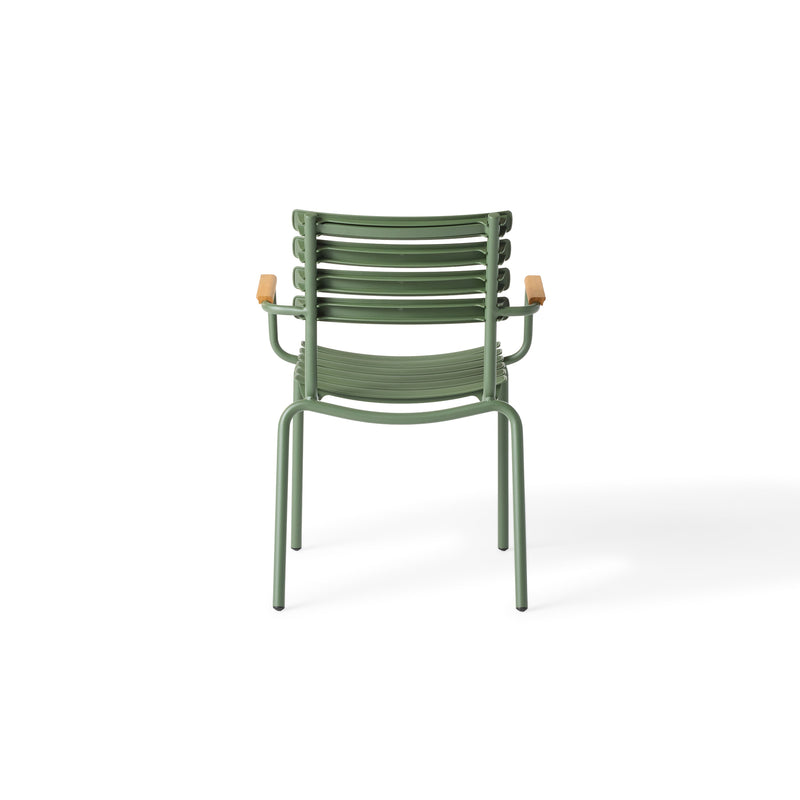 ReClips Dining Arm Chair - Olive / Bamboo