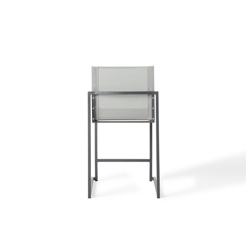 Santa Monica Armless Counter Chair in Charcoal