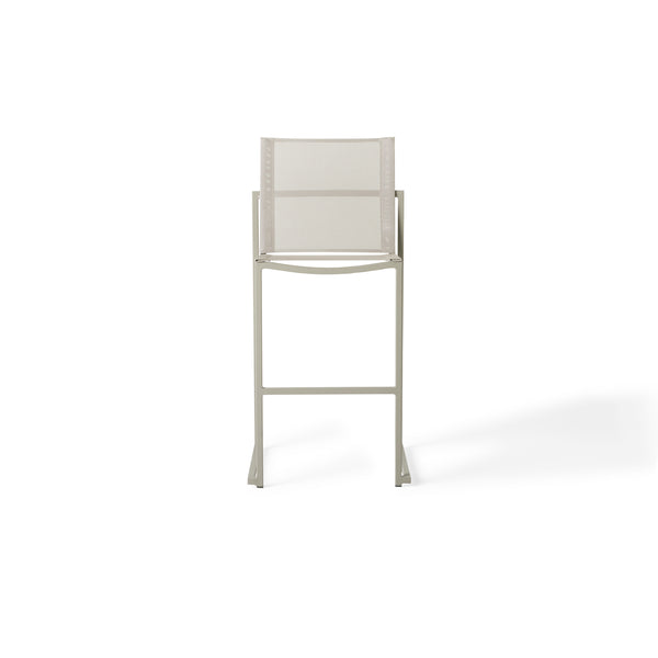 Santa Monica Armless Bar Chair in Quartz Grey