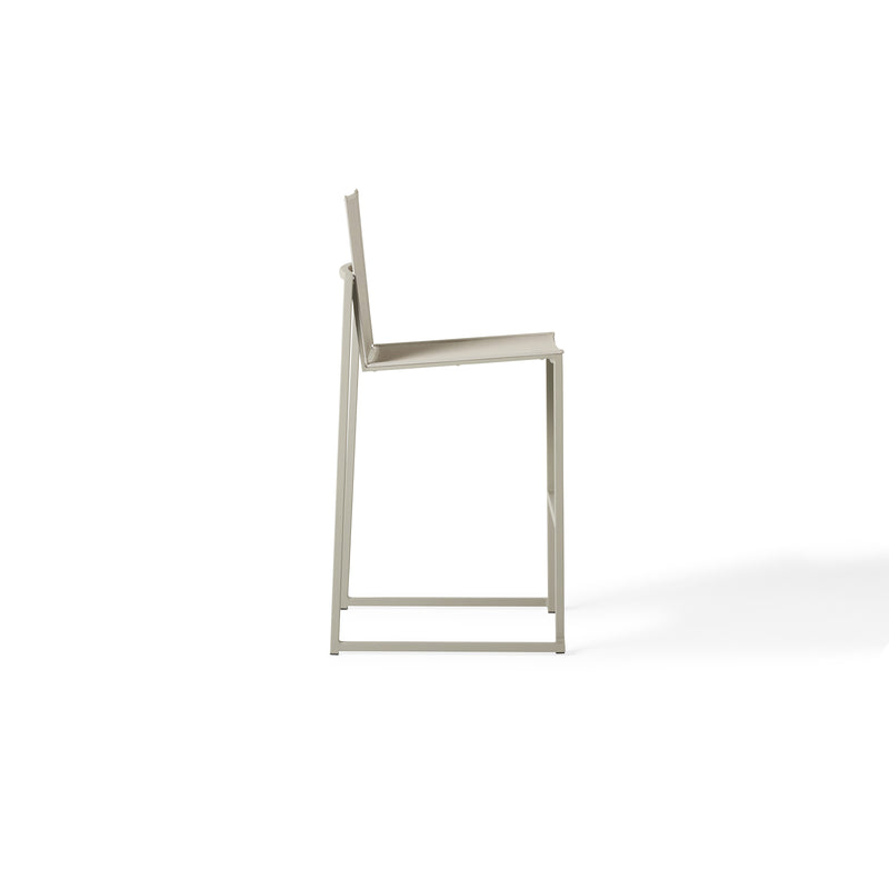 Santa Monica Armless Bar Chair in Quartz Grey