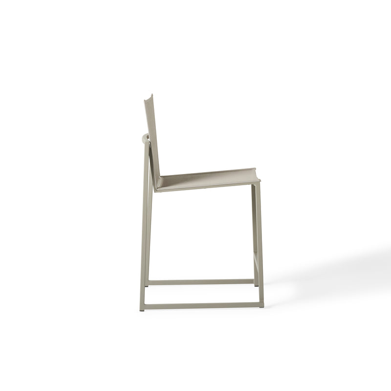 Santa Monica Armless Counter Chair in Quartz Grey