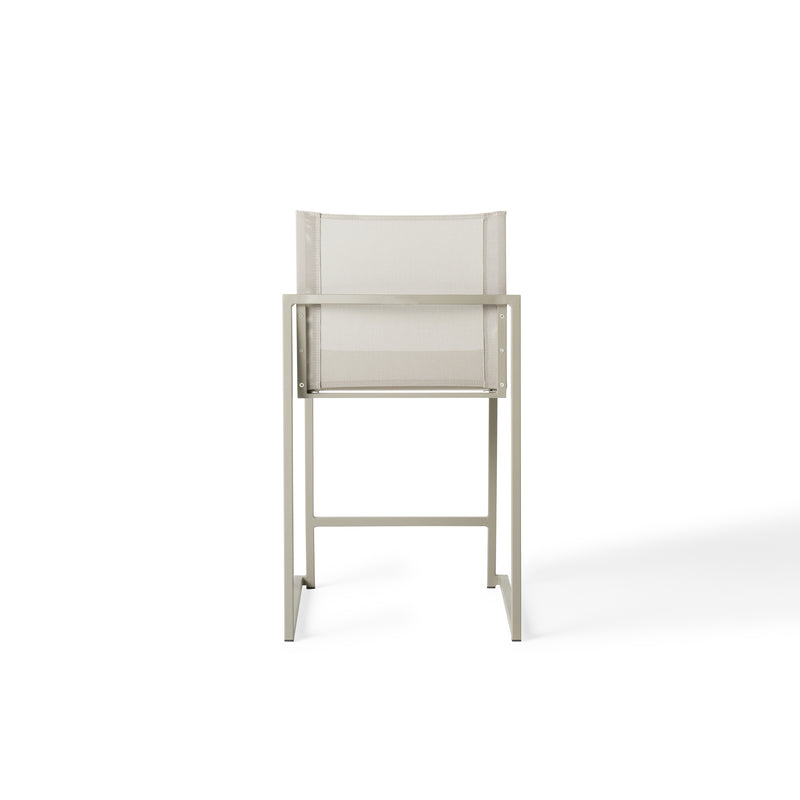 Santa Monica Armless Counter Chair in Quartz Grey