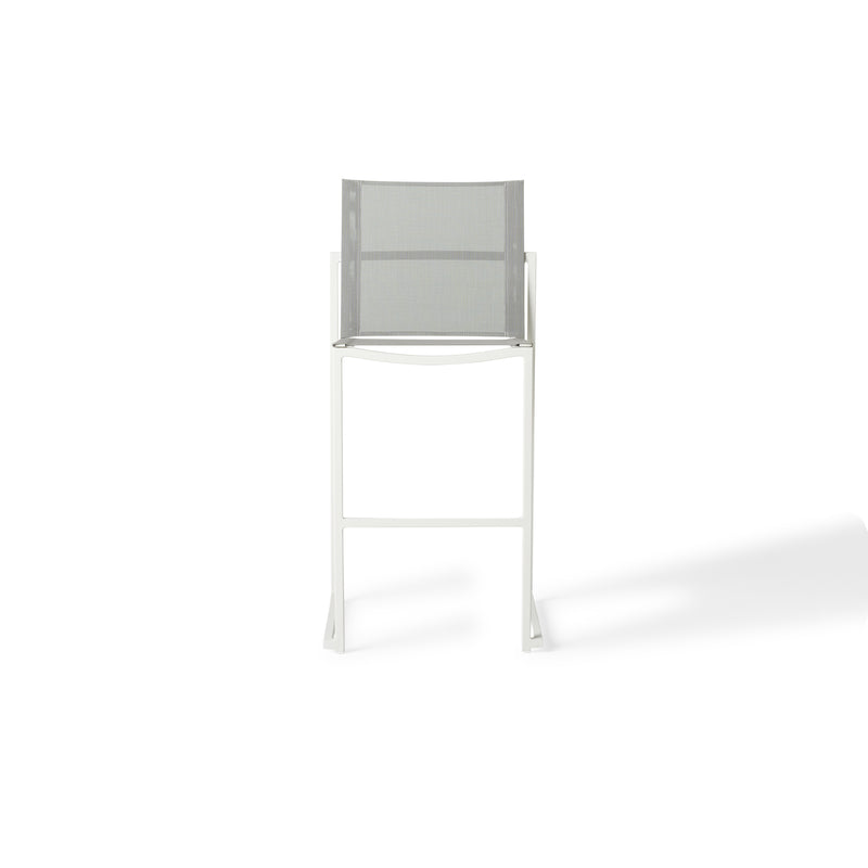 Santa Monica Armless Bar Chair in White