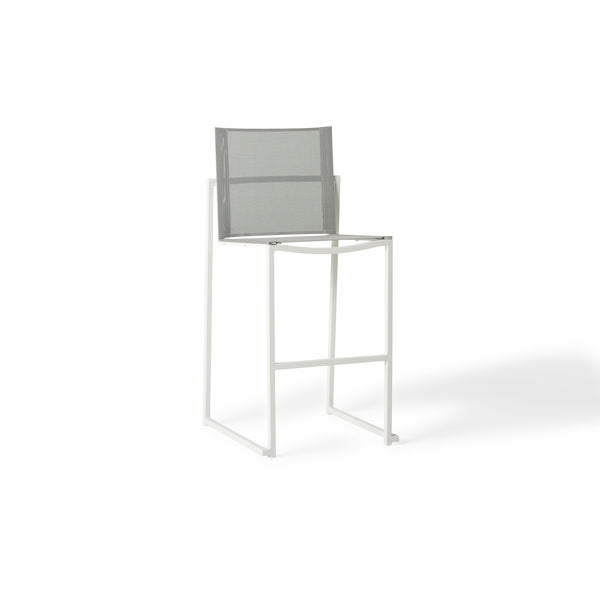 Santa Monica Armless Bar Chair in White