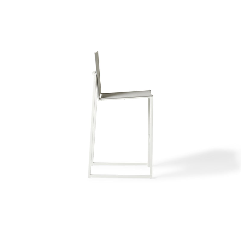 Santa Monica Armless Bar Chair in White