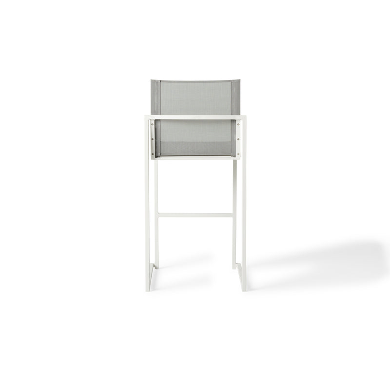 Santa Monica Armless Bar Chair in White