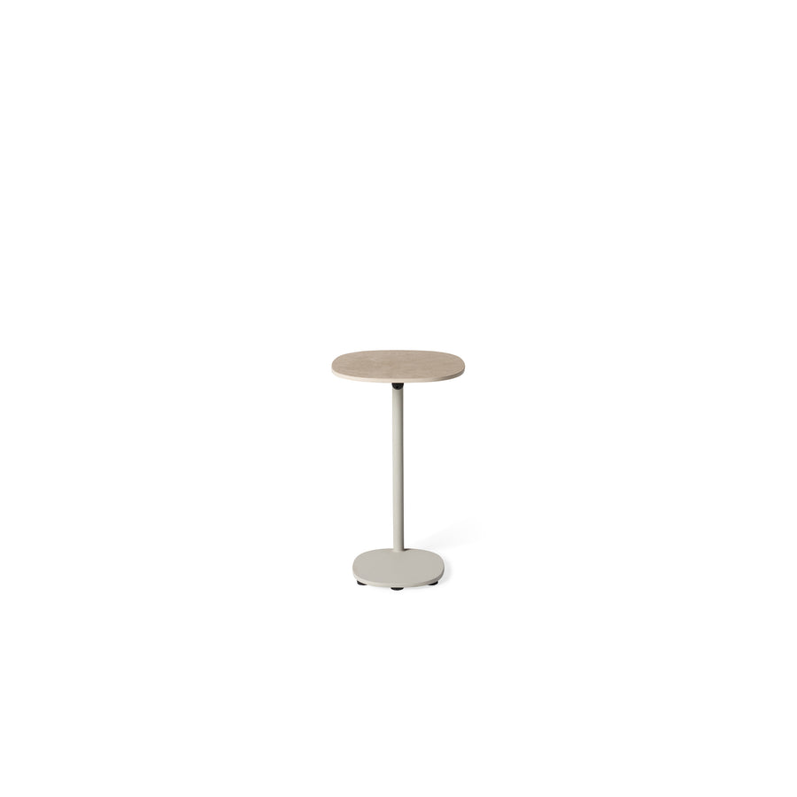 Saratoga Side Table in Dune Aluminum