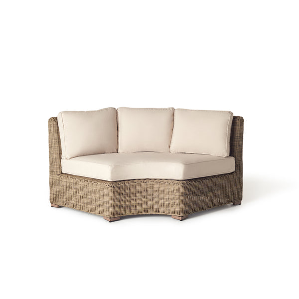 Sausalito Sectional Rounded Corner Loveseat in Natural