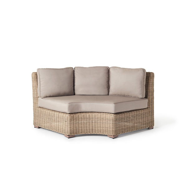 Sausalito Sectional Rounded Corner Loveseat in Natural