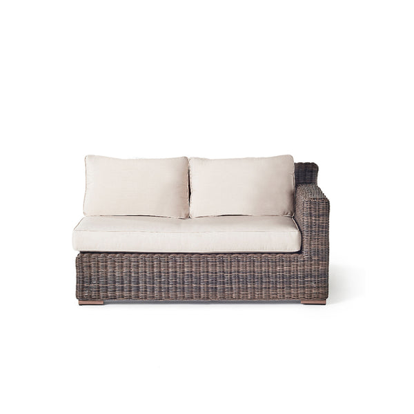Sausalito Sectional Left-Arm Loveseat in Terra Wicker