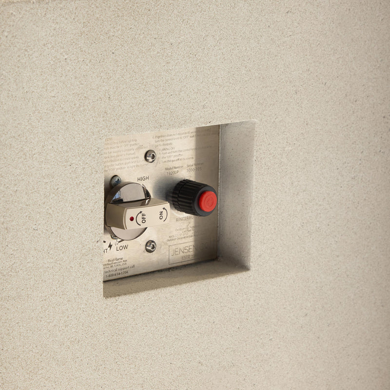 Sequoia Rectangular Fire Table in Fog