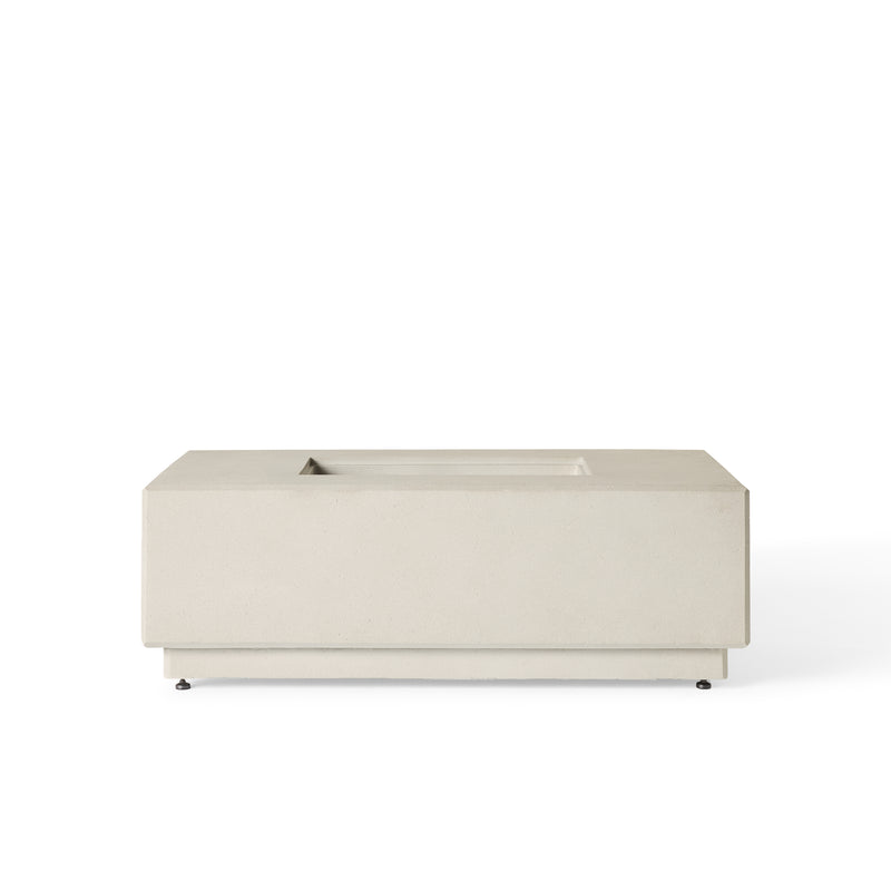 Sequoia Rectangular Fire Table in Fog