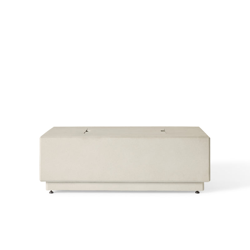Sequoia Rectangular Fire Table in Fog