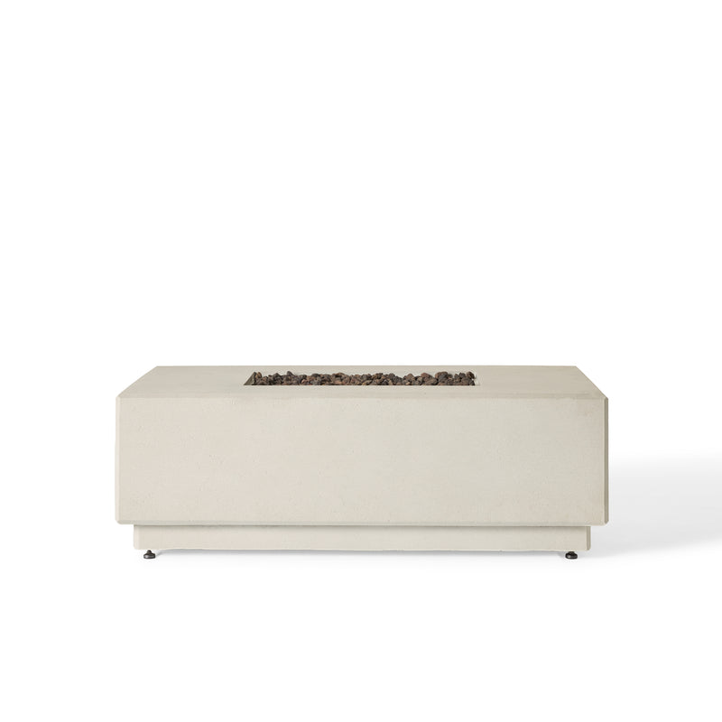 Sequoia Rectangular Fire Table in Fog