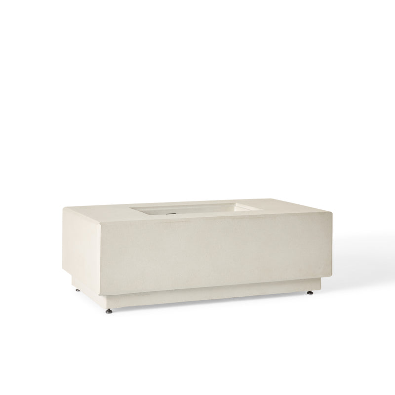 Sequoia Rectangular Fire Table in Fog