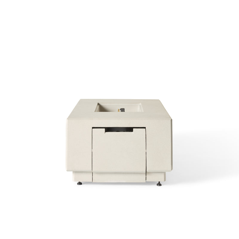 Sequoia Rectangular Fire Table in Fog
