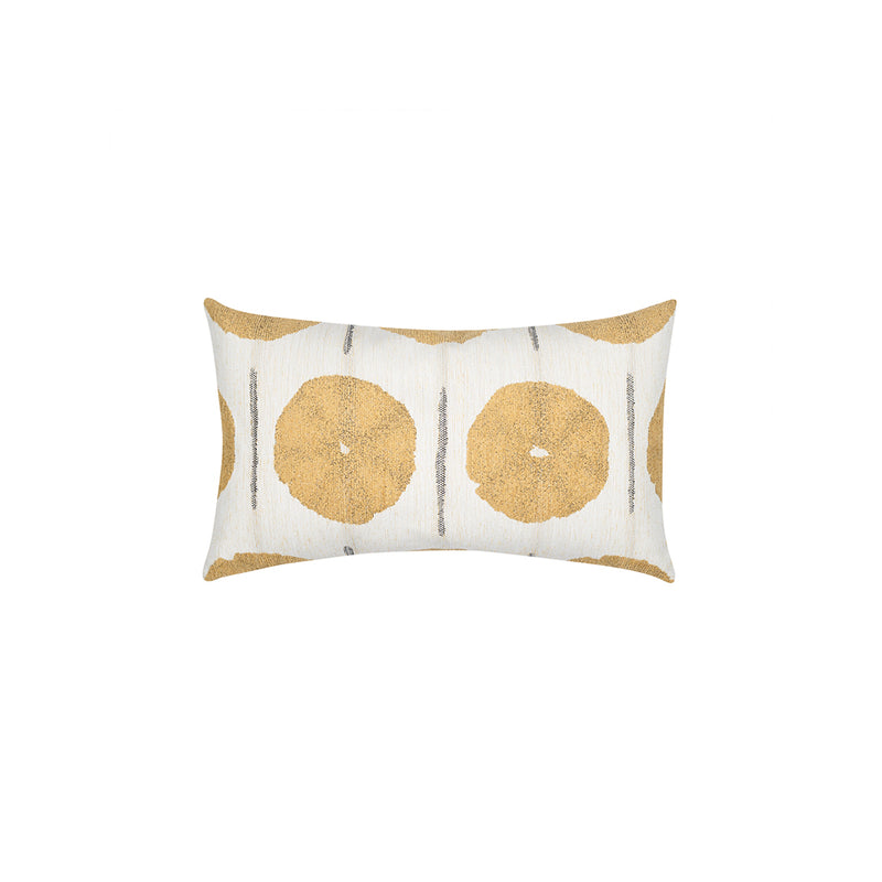 Solstice Gold Woven Lumbar Pillow